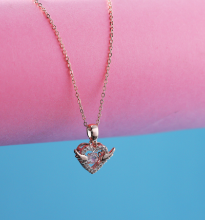 Heart-Shaped Pendants With Chain