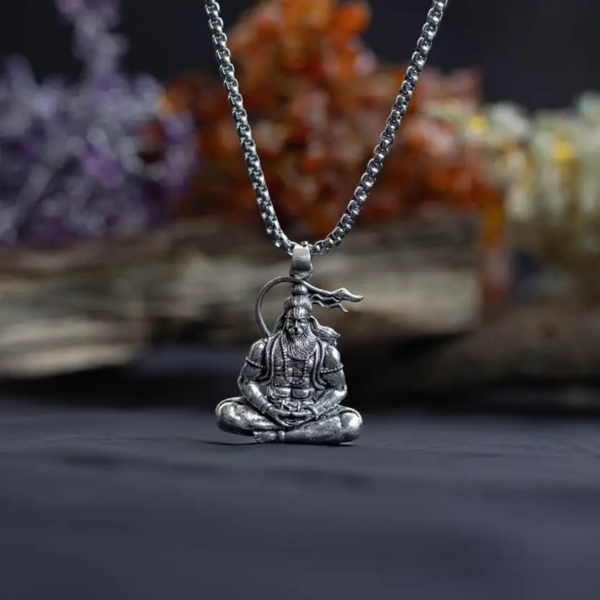 Divine Protector Hanuman Ji Silver Locket - Image 4